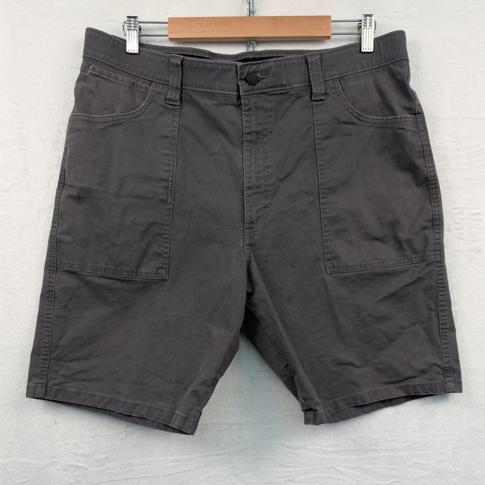 Wrangler Shorts Men 36 Charcoal Gray 10" All Terrain Gear Hiking Utility Outdoor